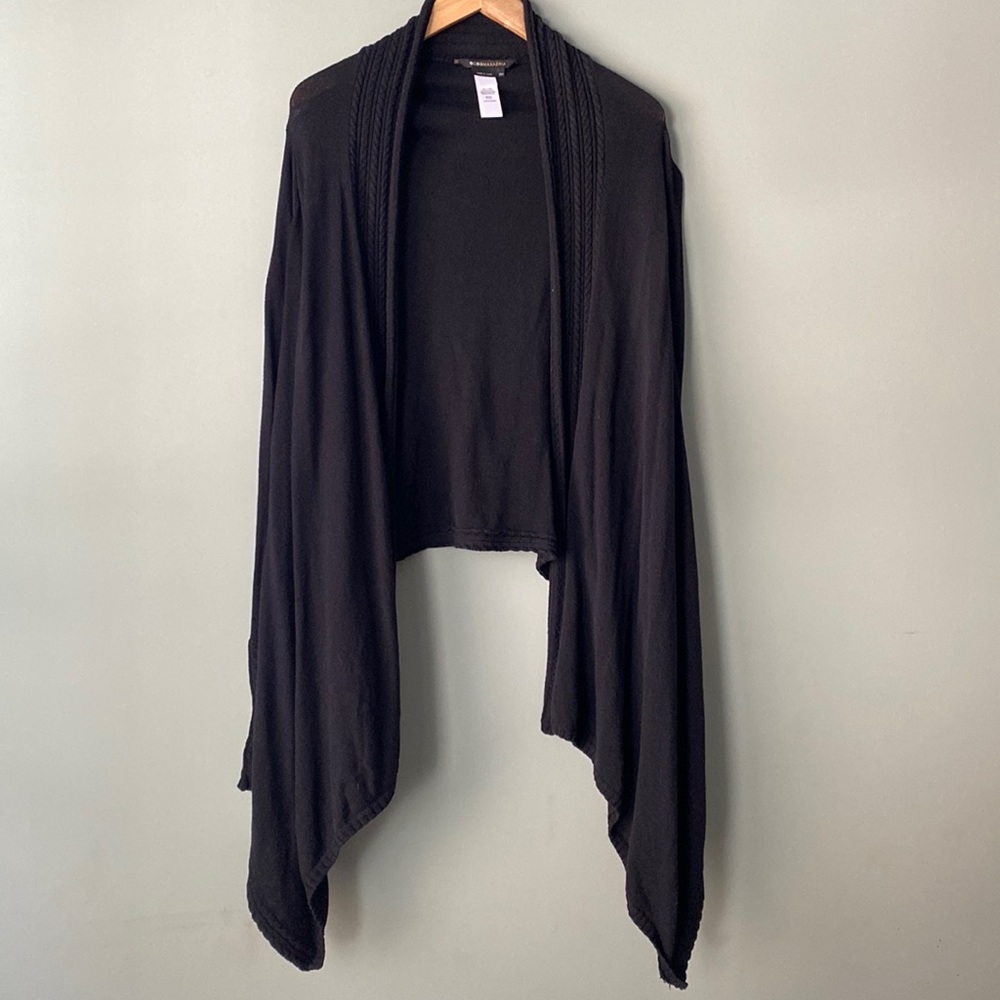 BCBGMaxAzria Wrap Sweater with Braided Detail